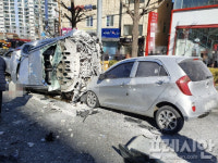 발로차도 쓰러질 정도로 허술 마트 주차장서 추락한 택시 기사 유족 호소