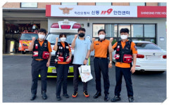 이것이 감사의 재발견…구급차 출산 인사 온 산모가족에 다시 아기선물로