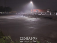 태풍 힌남노 북상에 포항 도심 곳곳이 물에 잠겨