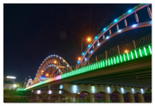 [포토] 야경(夜景)에 취한 전주…삼천변에 물든 조명에 흠뻑