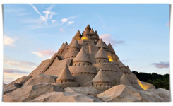 [포토] 한 폭의 그림처럼 부안 변산에 솟은 모래성