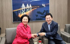 창원 김영선 의원, 국토부장관 만난 까닭은?