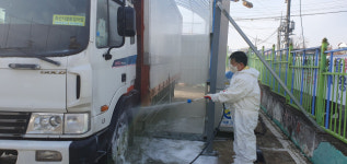 정성주 김제시장, 거점소독시설 현장 방문 AI 방역 총력 대응