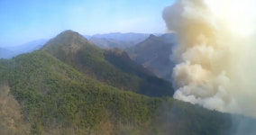 전남 순천 월등면 산불 확산... 산림당국 ‘산불 2단계 ’발령