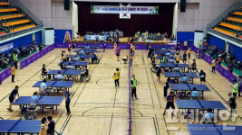 제3회 만세보령머드배 전국장애인탁구대회 대천체육관 스매싱