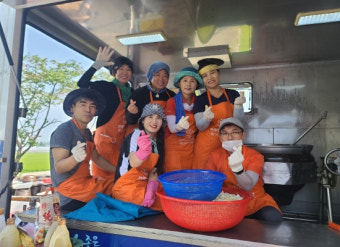전주연탄은행, 익산 수해현장 찾아 군 장병 무료배식 나눔활동