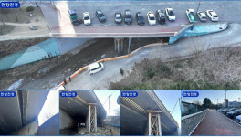 동해 천곡 덕곡천 노후 해안교 보행로 재가설