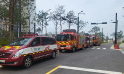 일산소방서, 장항지구 골든타임 확보 출동 훈련