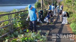 광양제철소 열연부 봉사단, 섬진강 자전거 길 정비 활동