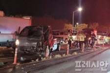 부산 강변대로서 5중 추돌사고...경찰 졸음 운전 추정
