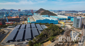 HD현대삼호, 사외주차장에 1.8㎿ 규모 태양광 발전설비 준공