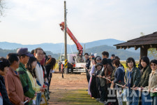 순천시, 안풍들 전봇대 철거 행사…생명 순환 가치 전세계 공유