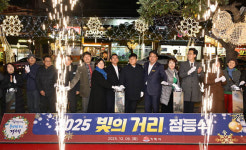 거제 권역별 중심지 4곳 빛의 거리 점등식