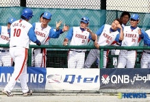 <도하 아시안게임>첫득점 성공한 한국