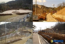 청운아파트 철거부지에 조성된 공원
