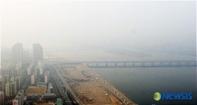 강건너편이 보이지 않아요