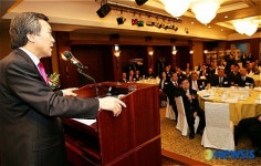 성균관대학교 경영대학원 동문회 조찬 세미나 참석한 손학규 전 경기