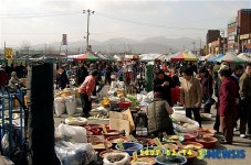 성남, 설 앞둔 모란시장...제수용품 장만 북적