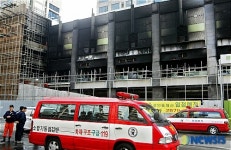 신도림 주상복합 신축공사 화재 현장