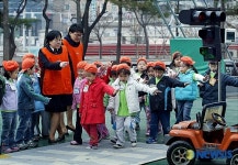어린이 안전교육하는 서초구 전문자원봉사단