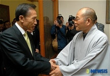 울산 정광사 방문한 이명박 전 시장