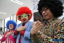 마임 배우는 손학규 전 지사