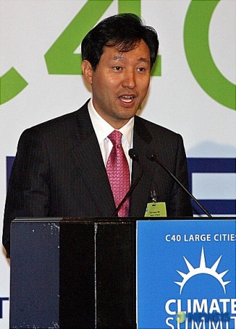 연설하는 오세훈 서울시장