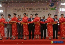 청도리동화공유한공사 방향족 공장 준공식