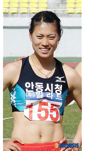 정순옥(안동시청) 여자 100m 우승