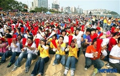 해운대에서 열린 부산대부흥 2007