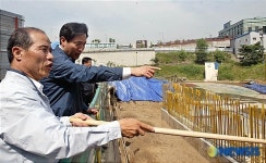 신길빗물펌프장 방문한 오세훈 시장
