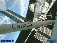 ISS에 설치된 태양열 집열판