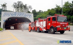 서초소방서, 우면산터널서 터널화재대비 훈련