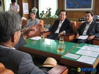통영 찾은 김혁규 의원, 수산협동조합 간담회