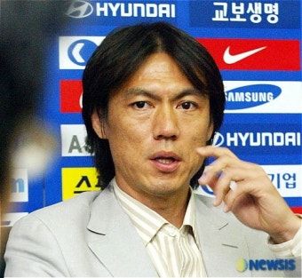 홍명보, 박성화 감독과 함께