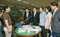 한나라당, 서울지방경찰청 기자실 현장조사