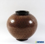 옻칠공예대전 은상 ‘고리금건칠분’.