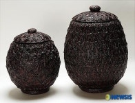 옻칠공예대전 은상 ‘지승옻칠 쌀항아리’