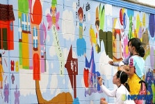 우리학교 담장벽화, 우리손으로 그렸어요