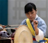삼도설장구 공연 펼치는 대한사람