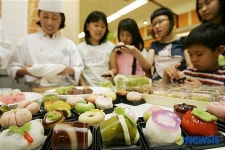 예쁜 화과자 보세요