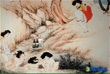 신윤복의 ‘단오풍정’ 작품 속 엘라스틴 샴푸