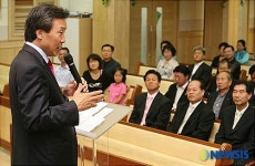 광주지역 목회자들 만나는 손학규 후보