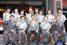 정정기 서울 소방방재본부장, 성동소방서 방문