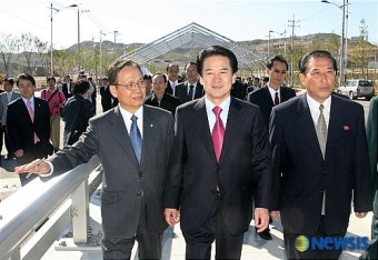개성공단 방문한 정동영 대선후보