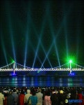 부산 불꽃축제 화려한 미디어아트쇼