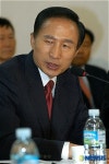 전국택시노동조합연맹 방문한 이명박 후보
