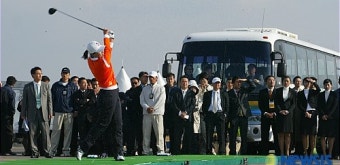 박세리의 호쾌한 티샷