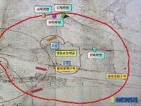 영동초등학교 정화구역과 PC방위치도