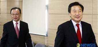 손학규, 이해찬 공동선대위원장 회의 참석
